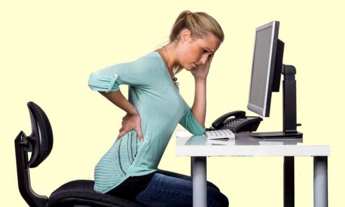 Work on computer breeding osteochondrose