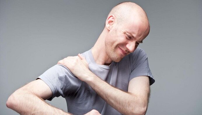 Shoulder pain with osteochondrose