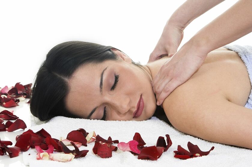 neck massage in cervical osteochondrosis